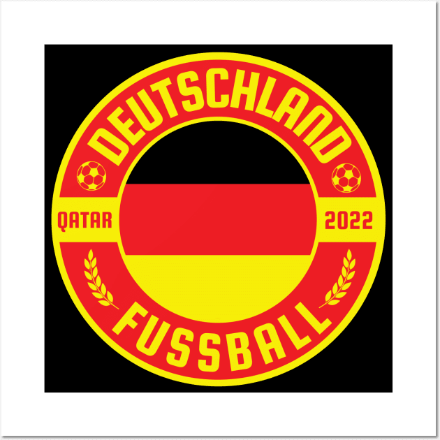 Deutschland Fussball Wall Art by footballomatic